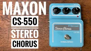 Maxon Stereo Chorus - CS 550 Quick demo (No talking)