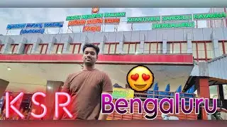 KSR Bengaluru railway station 🚂 Largest Railway station in india 😲🔥