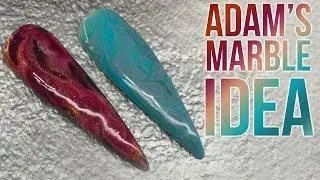 Marble Design using Blooming Gel - If this goes wrong it was Adam's Idea!!