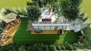 ROOFTOP DESIGN LUMION 8 RENDERING TUTORIALS.
