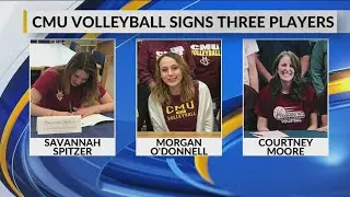 CMU Volleyball Signs Three Impressive Players