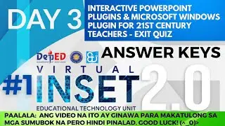 VINSET 2.0 DAY 3 ANSWER KEY Interactive PowerPoint Plugins & Microsoft Windows Plugin QUIZ