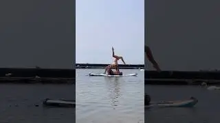 Summers in Toronto ⚡️ #acroyoga #yoga #acro #handstand #paddleboard #flexibility ✅ IG @naeasana