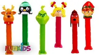Christmas Pez Candy Dispensers withThe Grinch & Pupply Dog Pals