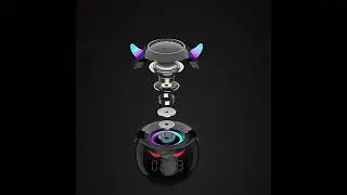 Creative Demon Design Multifunctional Portable Bluetooth Audio Speaker