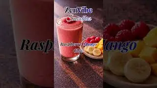Raspberry Mango Glow  #zenvibesmoothies