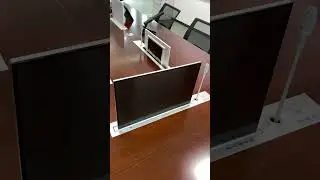 Paperless conference system.wireless microphone in meeting room www.sponcomm.com