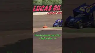 How to almost back flip a 360 sprint car on #iracing #iracingworld #simracer #racing