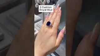 Which blue sapphire is the most stunning one? #engagementring #customdesign #labdiamond #sapphire