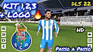KIT FC PORTO + LOGO COMPLETO ✅ DLS 22 🔥