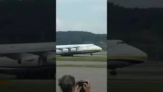 Antonov 124 take Off from Zurich airport Runway16 21.06.2022 #shorts #antonov