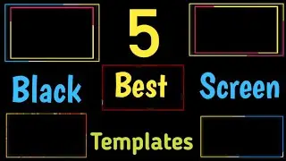 Colourful Video border effect || Black Screen Lines Template.