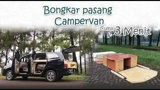 Cara Bongkar Pasang Campervan Cuma 3 Menit - Campervan innova - Camper Car Kock Down #Campervan