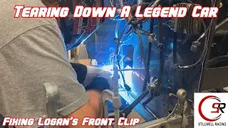 Tearing Down A Legend Car | Fixing Logan's Front Clip