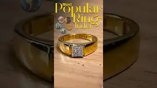 9 Diamond Men's Ring | 18KT Yellow Gold | Natural EF VVS Diamonds |