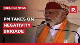 PM Modi attacks naysayers at public meeting in Nathdwara, Rajasthan