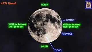 Observing The Moon Craters And Lunar Maria, The APM Perspective.