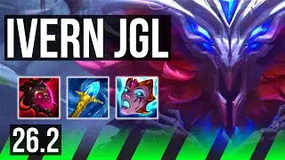 IVERN vs ZED (JGL) | Dark Harvest, 26K damage | KR Master | 26.2