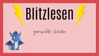 ⚡️📚Blitzlesen gemischt📖⚡️ // Blitzlesen mit verschiedenen W&ouml;rtern // Hose, Hallo, Dino, Fu&szlig;ball, etc