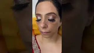 Soft eye with mild glitter for mature skin