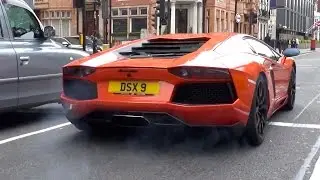 Lamborghini Aventador LAUNCH CONTROL in the City!!