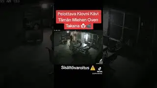 Pelottava Klovni k&auml;vi t&auml;m&auml;n miehen oven takana 🤡📹