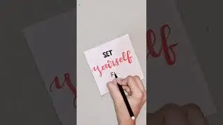 Set yourself free | #flourishzara #calligraphy #artandcraft #art #namerequest #lettering #viralvideo