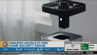 Amazon unveils flying home security drone