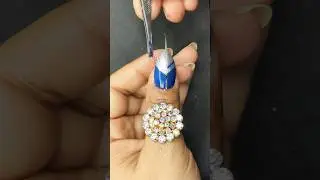 begginers friendly easy nail art design 😍 #simplenails #youtubeshorts #nailart #