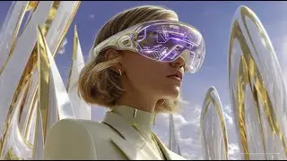 Life in Future City 2150 (4K) &mdash; Flying Cars, Sky Towers & Neon Gardens | Sci Fi Ambience