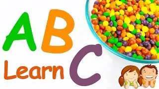 Узнайте, что ABC - песня алфавит - Fun кегли A-Z конфеты игра