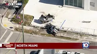 Authorities respond to fatal rollover crash in North Miami
