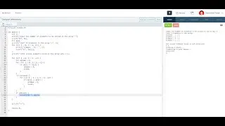 Display Unique Element of user input Array in C Language