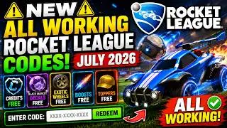 ⚠️NEW⚠️ All Working Rocket League Codes July 2026 - Rocket League Codes