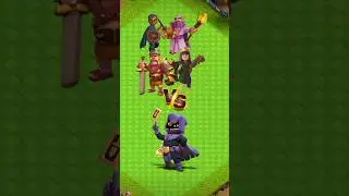 Max Heroes Vs Max Headhunters || Clash Of Clans #shorts #coc #clashofclans