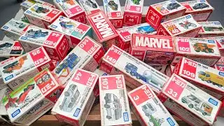 【トミカ】ミニカー大集合! Vo9 遊んだトミカを箱に入れて並べてみました。