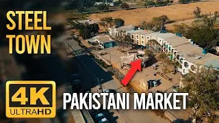 Steel Town Drone Shot 4 - Karachi Aerial View Stock Footage HD 2.7k 4k | Visual Sharks