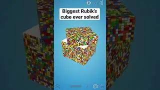Biggest Rubik&rsquo;s cube solved (33x33).    It&rsquo;s reverse&hellip;