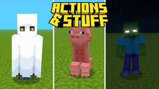 ALL Actions & Stuff Nametag Easter Eggs | MINECRAFT UPDATED 1.7 HALLOWEEN UPDATE