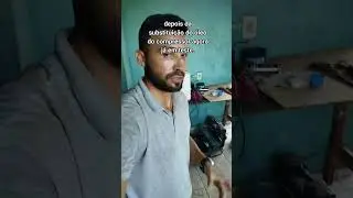 Depois da substitui&ccedil;&atilde;o do &oacute;leo do compressor agora em teste.