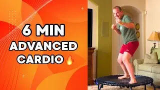 6-Minute Advanced Rebounder Workout 🔥 Fast Paced Cardio | No Talking Mini Trampoline