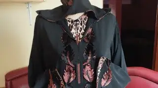 جلابة دوبياس بالرندة من أعمالي مطروزة بالإبرة الشرقية