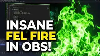 INSANE Green Fel Fire Shader in OBS! 🔥 Dynamic Turbulent Flame Effect (Step-by-Step Tutorial)