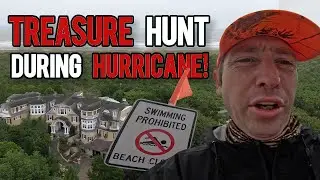 Trash Picking During HURRICANE Erin!