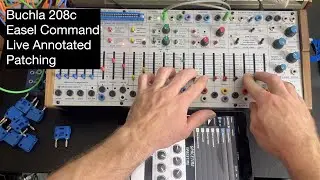 Live Patching Annotated performance: Buchla 208c Easel Command avant-garde electronic music