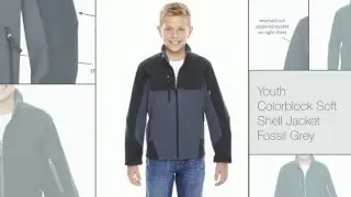 Ash City 68009 Youth Colorblock 3-layer Fleece Bonded Soft Jacket