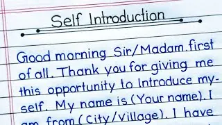 How to Introduce Yourself in English ||  Self - Introduction in College || YK Education360 