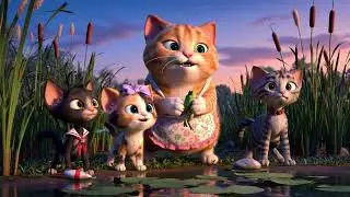 Amazing Cat Family Adventure + Frog Cooking in the Wild! #cat