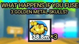 what happens if you fuse 3 golden metal skulls? | Roblox Pet Simulator X