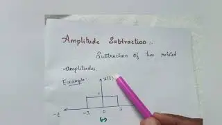 Operations of signals || Based on Amplitude Scaling,  Addition,  Subtraction MCQ || In Tamil